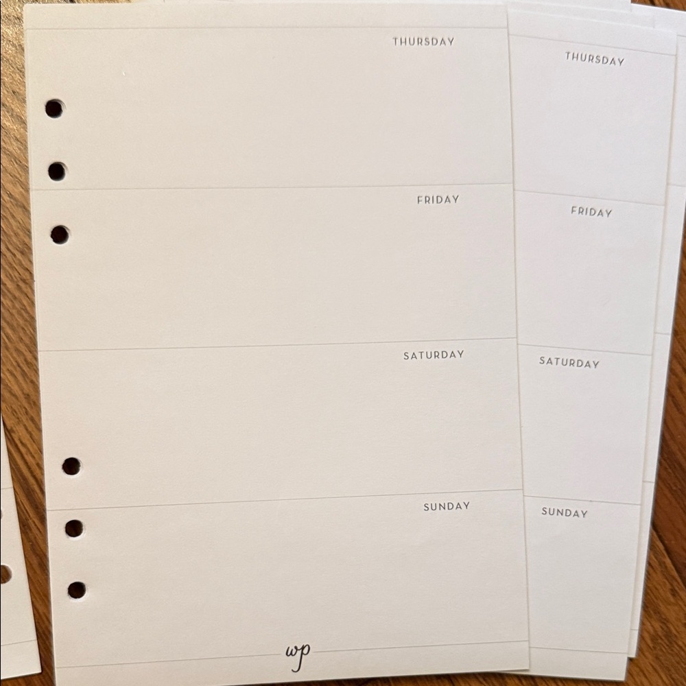 Cream and Blue Planner with Inserts - Picture 8 of 17